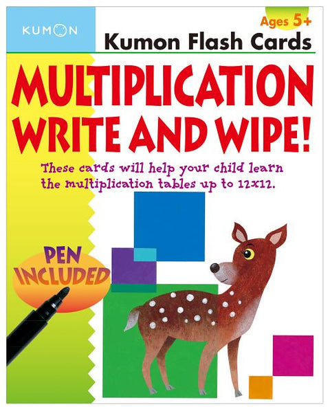 Kumon Multiplication Write and Wipe Flash Cards