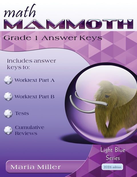Math Mammoth Grade 1 Answer Keys
