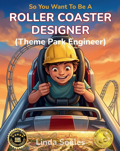 So You Want To Be A Roller Coaster Designer (Theme Park Engineer): A Kids' Guide to Roller Coaster Engineering, Theme Park Design, and the Creative Mi by Soules, Linda