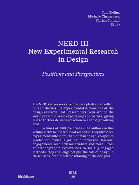 Nerd - New Experimental Research in Design 3: Positions and Perspectives