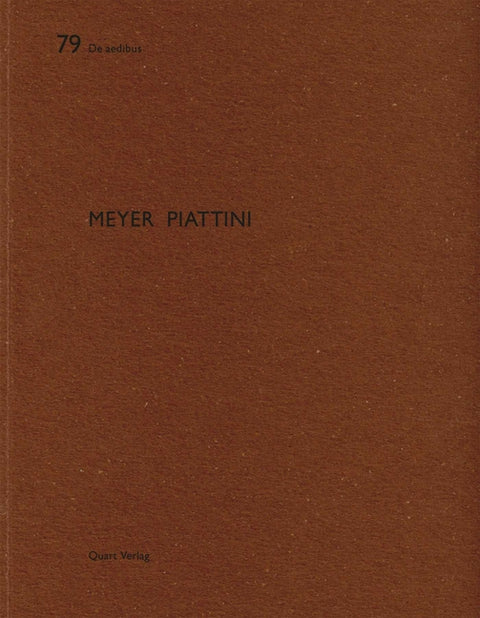 Meyer Piattini: de Aedibus 79 by Wirz, Heinz