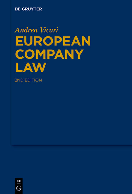 European Company Law by Vicari, Andrea