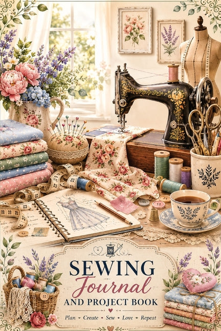 Sewing Journal and Project Book: A Guided Sewing Project Journal with Inspirational Sewing Quotes, Pattern Trackers, Fabric Logs, Project Planning Pag by Baum, Inge