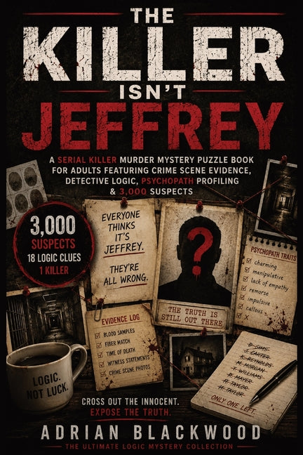 The Killer Isn't Jeffrey: A Serial Killer Murder Mystery Puzzle Book for Adults Featuring Crime Scene Evidence, Detective Logic, Psychopath Profiling by Lockwood, Adrian
