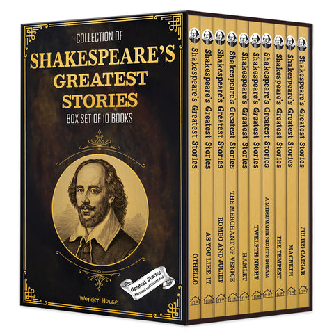 Collection of Shakespeares Greatest Stories (Box Set of 10 Books) for Children by Wonder House Books