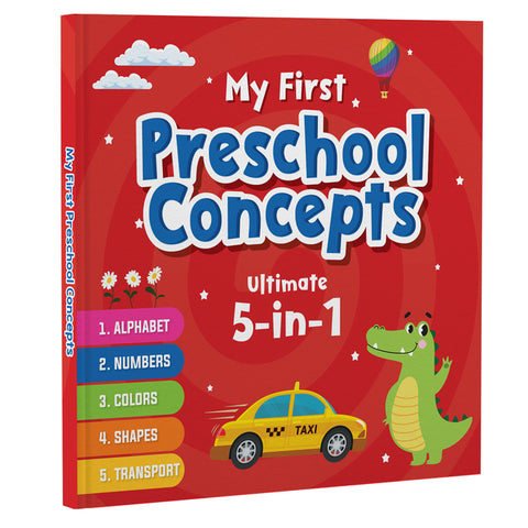 My First Preschool Concepts Ultimate 5-In-1: Alphabet, Numbers, Colors, Shapes, and Transport Ages 3+ [Penguin Early Learning Series]