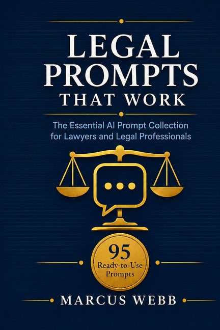 Legal Prompts That Work: The Essential AI Prompt Collection for Lawyers and Legal Professionals: 95 Ready-to-Use Prompts with ChatGPT, Claude and All by Marcus Webb