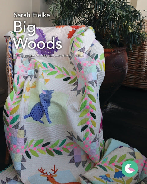 Big Woods Quilt with Video Tutorial Access: Learn to appliqué one block at a time