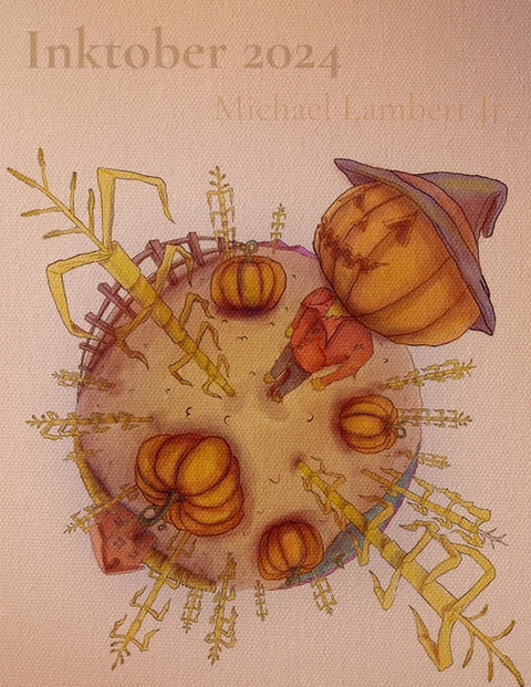Inktober 2024: A Journey Through Perspective by Lambert, Michael Andrew