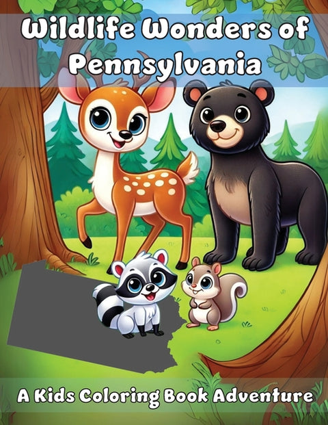 Wildlife Wonders of Pennsylvania: A Kids Coloring Book Adventure by Adventures, Ashley And Joshua