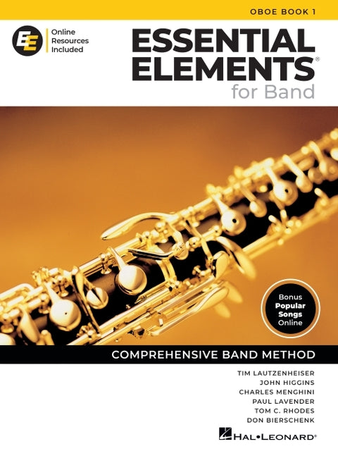 Essential Elements for Band Oboe Book 1 with Eei Online Resources Beginner Oboe Method and Sheet Music for Students and Teachers Comprehensive Band Me by Lautzenheiser, Tim
