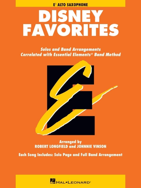Essential Elements Disney Favorites for Alto Saxophone by Vinson, Johnnie