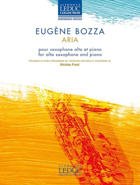 Bozza: Aria for Alto Saxophone and Piano