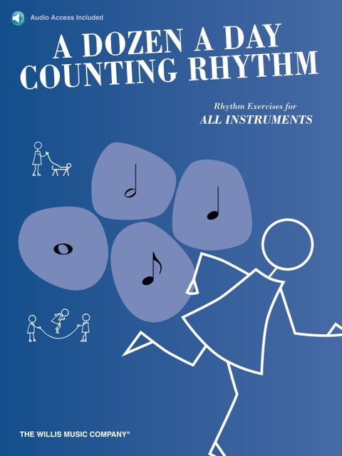 A Dozen a Day Counting Rhythm by Edna-Mae Burnam Rhythm Exercises for All Instruments with Online Audio Note Values Rests Ties Dotted Notes Simple and