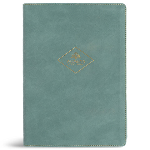 CSB Women's Study Bible, Earthen Teal Suedesoft Leathertouch, Indexed
