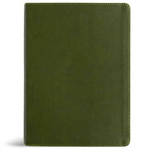 NASB Study Bible, Olive Leathertouch, Indexed