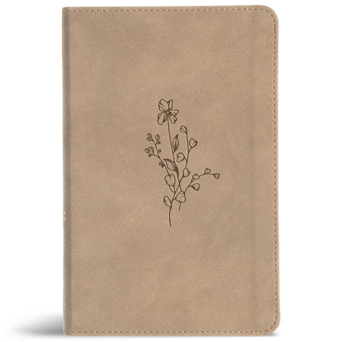 CSB Personal Size Bible, Digital Study Edition, Earth Suedesoft Leathertouch