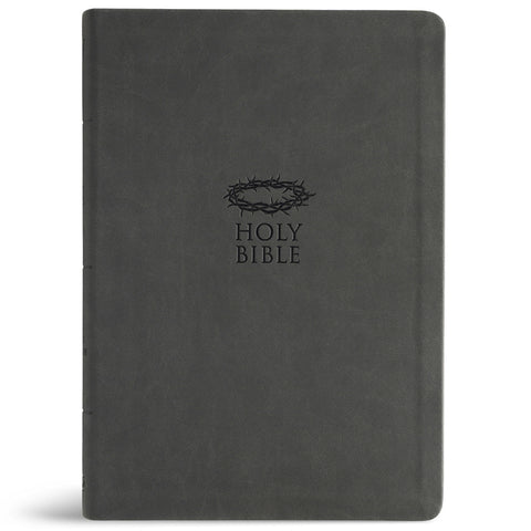 KJV Super Giant Print Reference Bible, Value Edition, Charcoal Leathertouch