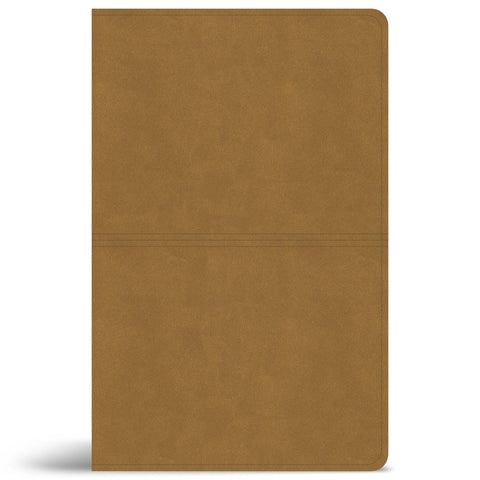 CSB Thinline Reference Bible, Digital Study Edition, Camel Suedesoft Leathertouch