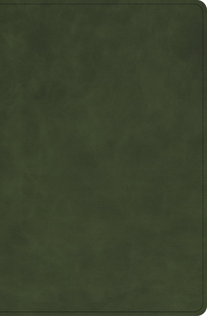 CSB Single-Column Compact Bible, Holman Handcrafted Collection, Zipper Closure, Marbled Olive Premium Calfskin