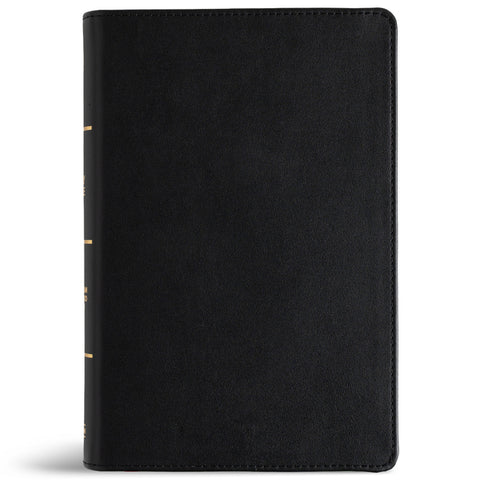 CSB Large Print Personal Size Reference Bible, Digital Study Edition, Easy-To-Read Optimal Type, Black Genuine Leather, Indexed by Csb Bibles by Holman