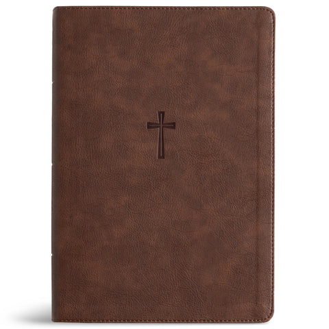 CSB Super Giant Print Reference Bible, Optimal Type, Digital Study Edition, Brown Leathertouch, Indexed