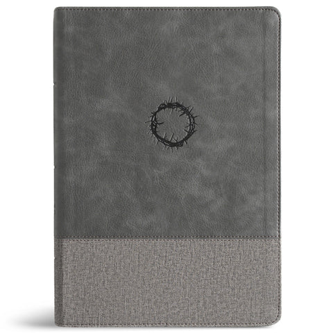CSB Super Giant Print Reference Bible, Optimal Type, Digital Study Edition, Charcoal Leathertouch