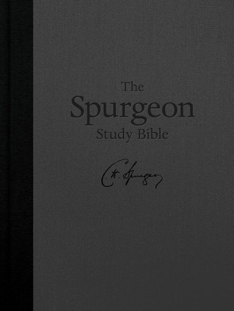 KJV Spurgeon Study Bible, Charcoal Hardcover by Holman Bible Publishers