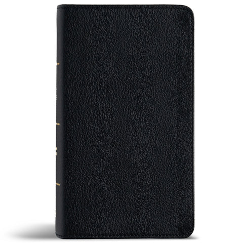 CSB Large Print Compact Reference Bible, Easy-To-Read Optimal Type, Digital Study Edition, Black Genuine Leather by Csb Bibles by Holman