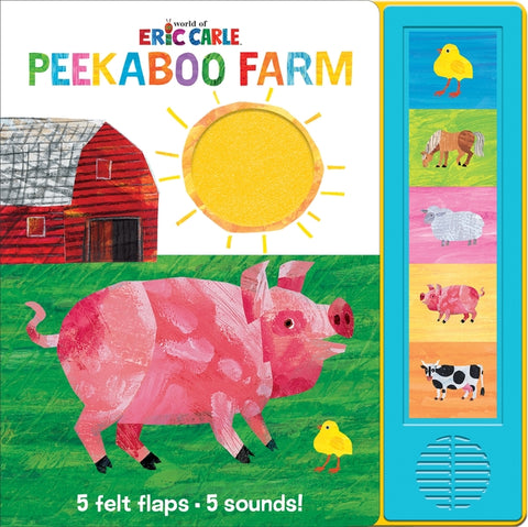 World of Eric Carle: Peekaboo Farm Felt Flaps Sound Book [With Battery]
