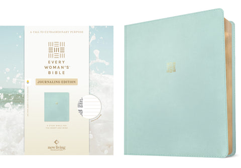 NLT Every Woman's Bible, Journaling Edition, Filament Enabled (Leatherlike, Seafoam Blue, Red Letter) by New Living Translation