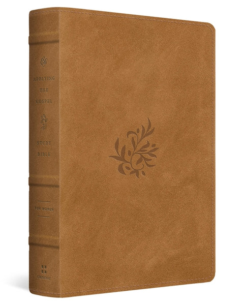 ESV Applying the Gospel Study Bible for Women (Trutone, Nubuck Caramel, Tender Branch Design)