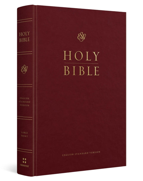 ESV Pew and Worship Bible, Large Print (Hardcover, Burgundy)