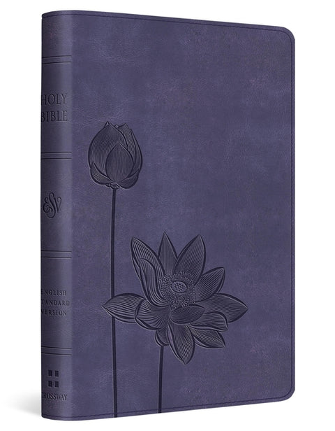 ESV Compact Bible (Trutone, Lavender, Bloom Design)