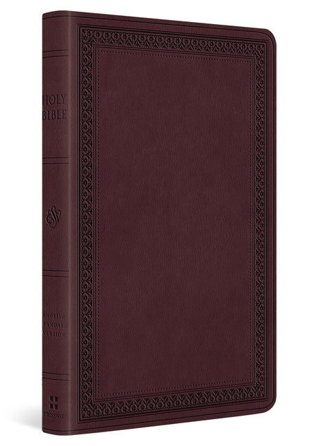 ESV Large Print Value Thinline Bible (Trutone, Mahogany, Border Design)