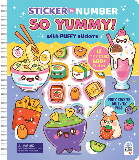 Sticker by Number So Yummy with Puffy Stickers by Buikema, Erik