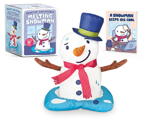 Desktop Inflatable Melting Snowman: Stands 16 Tall by Running Press