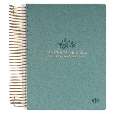 KJV Holy Bible, My Creative Bible - Illustrators Edition, Journal Space, Hardcover, King James Version, Teal Debossed