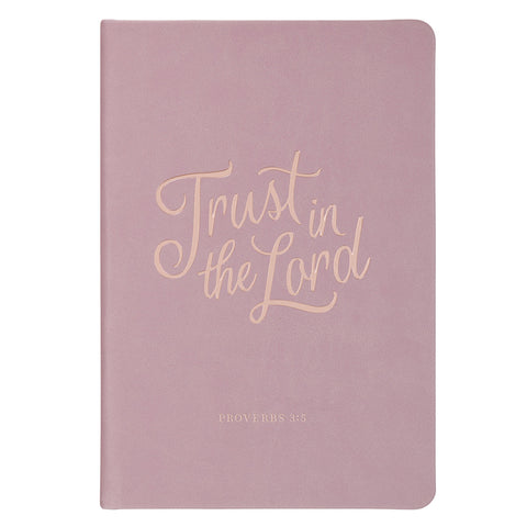Journal Hardcover Purple Trust in the Lord Prov. 3:5 by 