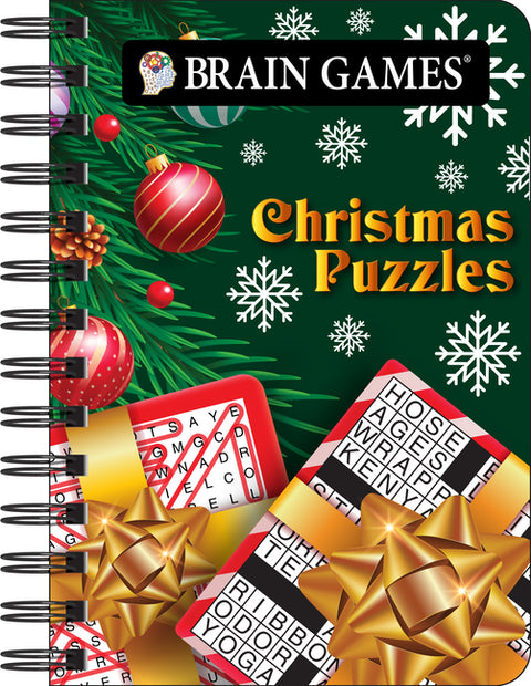 Brain Games - To Go - Christmas Puzzles: 200+ Holiday Puzzles Word Searches, Crosswords, Mazes, Cryptograms & More Adult Stocking Stuffer & Activity B by Publications International Ltd
