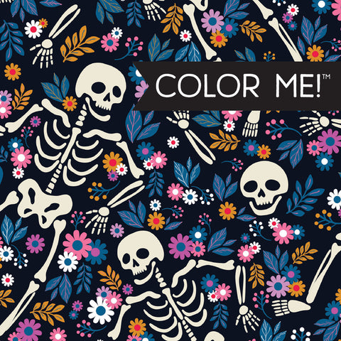 Color Me! Halloween - Keepsake Coloring Books Compact Edition with Quotes Cute & Creepy Designs 7x7 Inches Boo Basket Stuffer, Portable Coloring Book by New Seasons