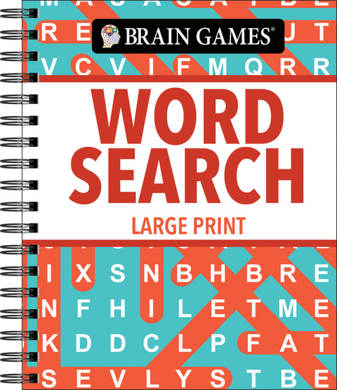 Brain Games - Word Search - Large Print (Classic) - Fun & Relaxing Word Find Puzzles Spiral Bound Easy to Read Gift for Adults & Seniors