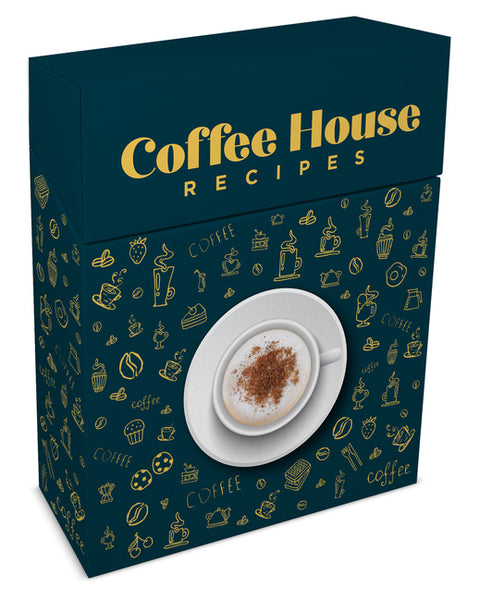 Recipe Card Deck - Coffee House Recipes: Hot & Cold Drinks, Sweet & Savory Treats 50 Cards with Photos