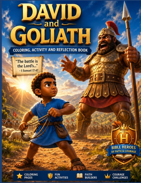 David and Goliath: Coloring and Activity Book by Howard, Lokesia