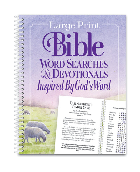 Large Print Bible Word Searches & Devotionals Inspired by God's Word by Product Concept Editors