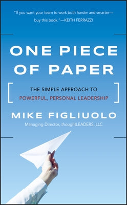One Piece of Paper by Figliuolo, Mike