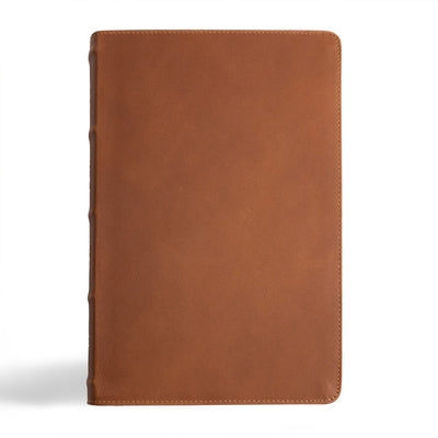 CSB Men's Daily Bible, Brown Genuine Leather by Wolgemuth, Robert