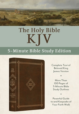 The Holy Bible Kjv: 5-Minute Bible Study Edition [Classic Hickory] by Compiled by Barbour Staff