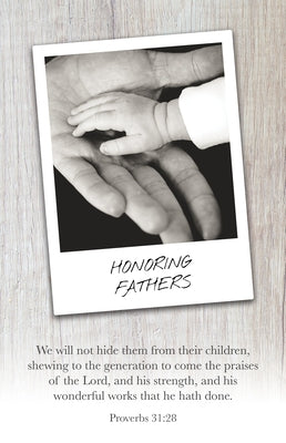 Father's Day Bulletin: Honoring Fathers (Package of 100): Psalm 112:1 (Kjv) by Broadman Church Supplies Staff
