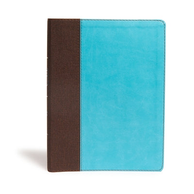 CSB Life Essentials Study Bible, Brown/Sky Leathertouch by Getz, Gene A.
